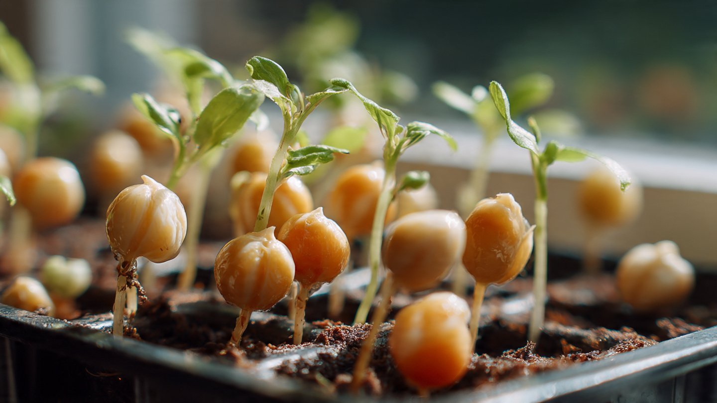 How to Grow Chickpea Sprouts for an Organic Garden at Home