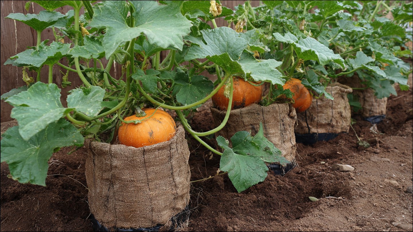 How to Successfully Grow Pumpkin Vines in Grow Bags for a Bountiful Harvest