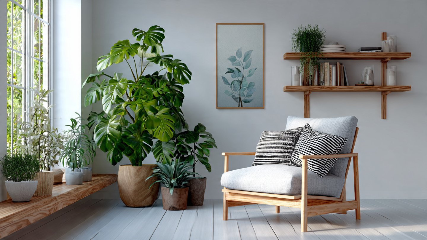 Best Plants to Match a White and Wood Minimalist Decor