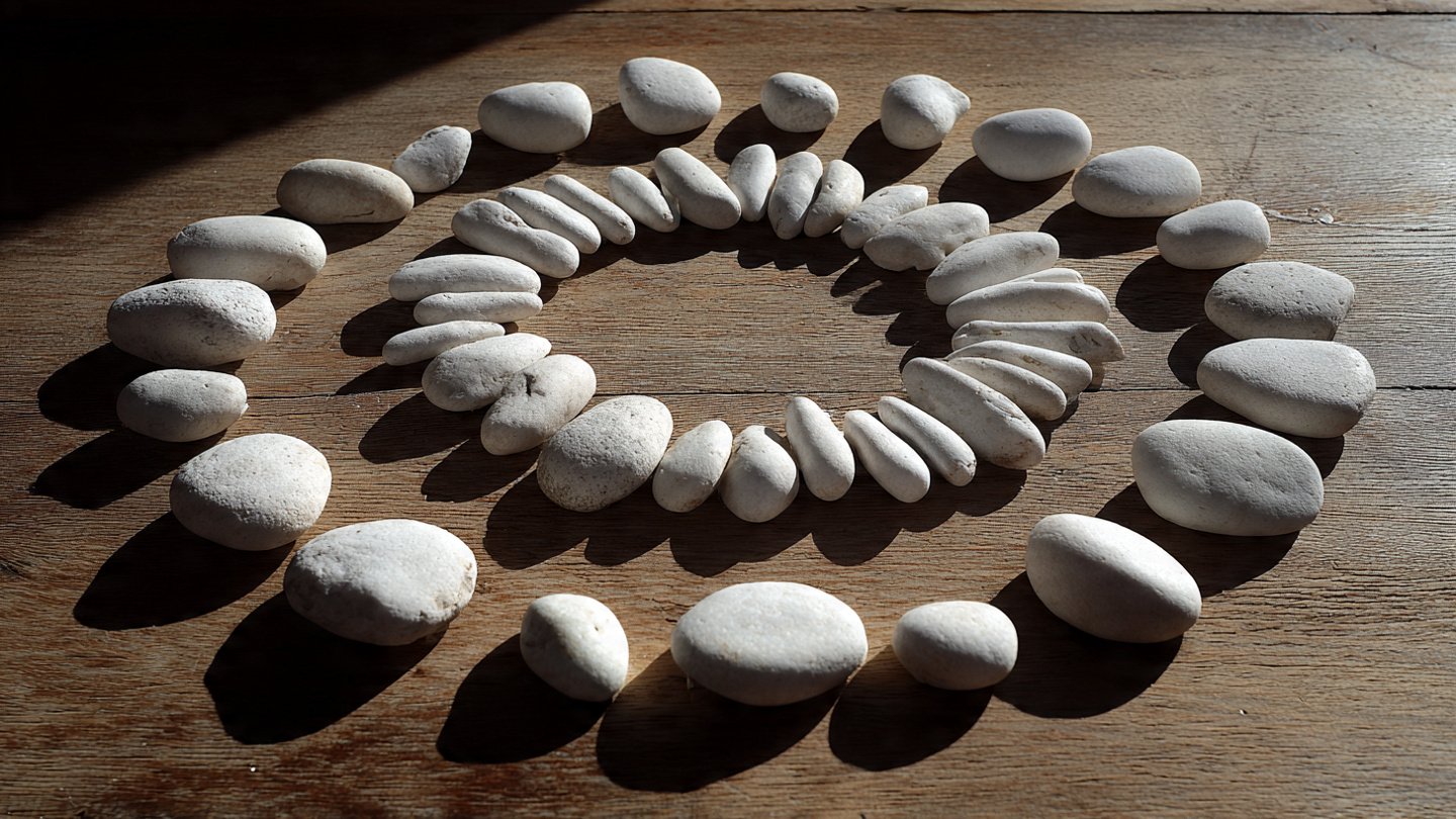 How Can You Form a Meditation Circle with Just White Stones?