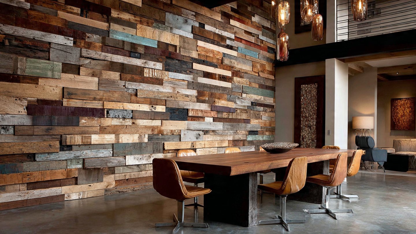 Recycled Wood Vertical Wall Ideas for a Stunning Home Makeover
