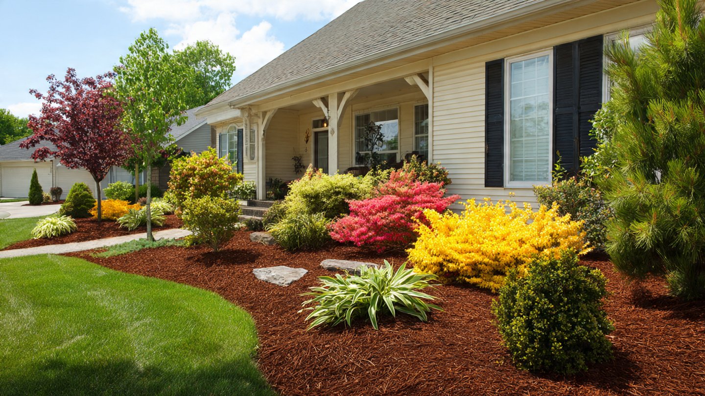 Why Professional Stagers Avoid Multicolored Mulch in Front Yards