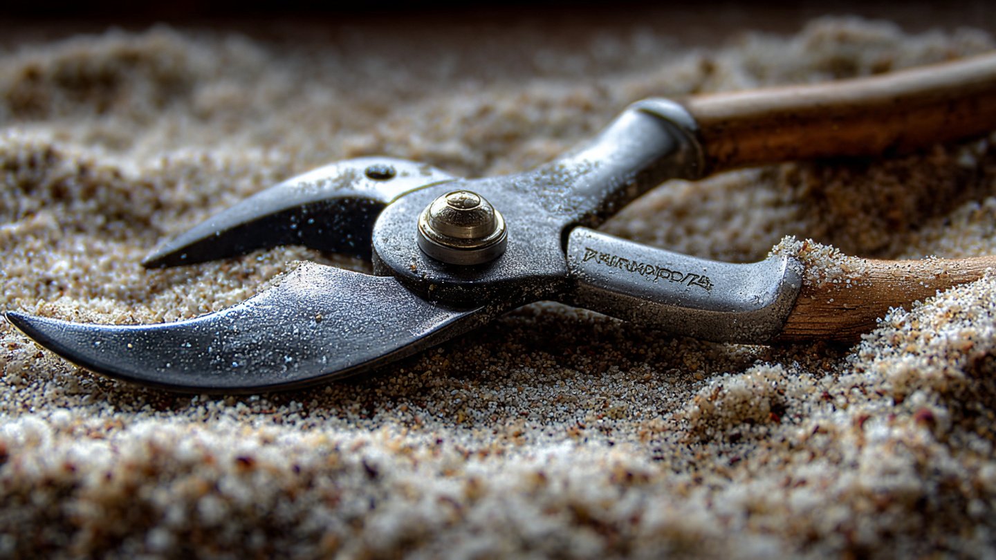 How Can You Keep Your Pruners Sharp Using Only Sand?